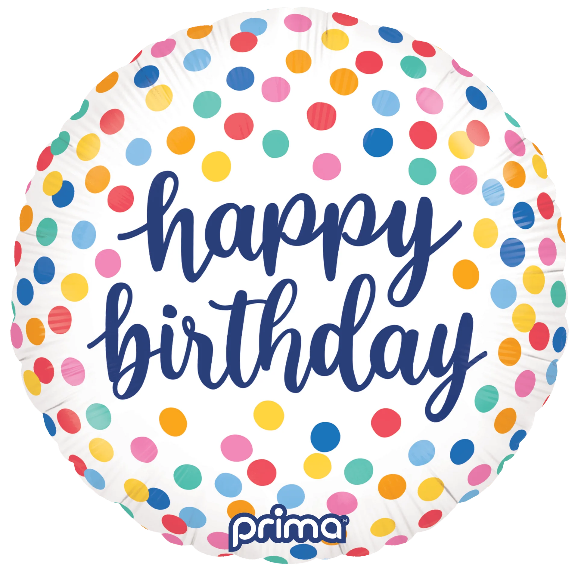 PRIMA 18” Round Happy Birthday Confetti
